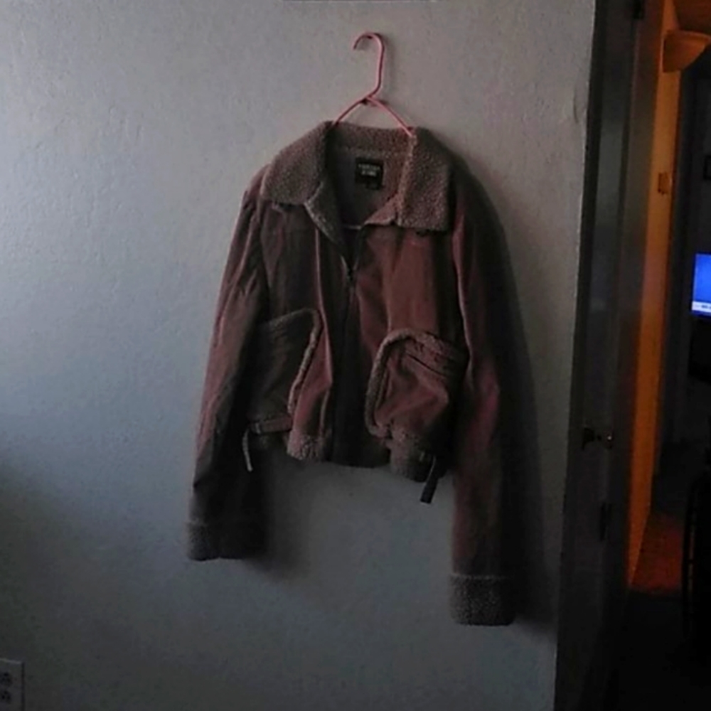 Guess Jeans Corduroy Jacket Size XL Tan